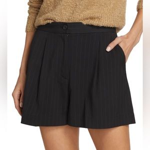 ATM Anthony Thomas Melillo Pleated Twill Pinstriped Shorts